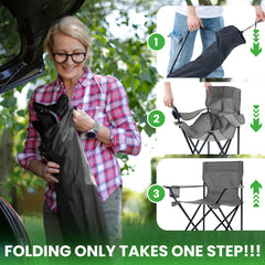 Canpsky 2 pack portable camping chair carry bag included
