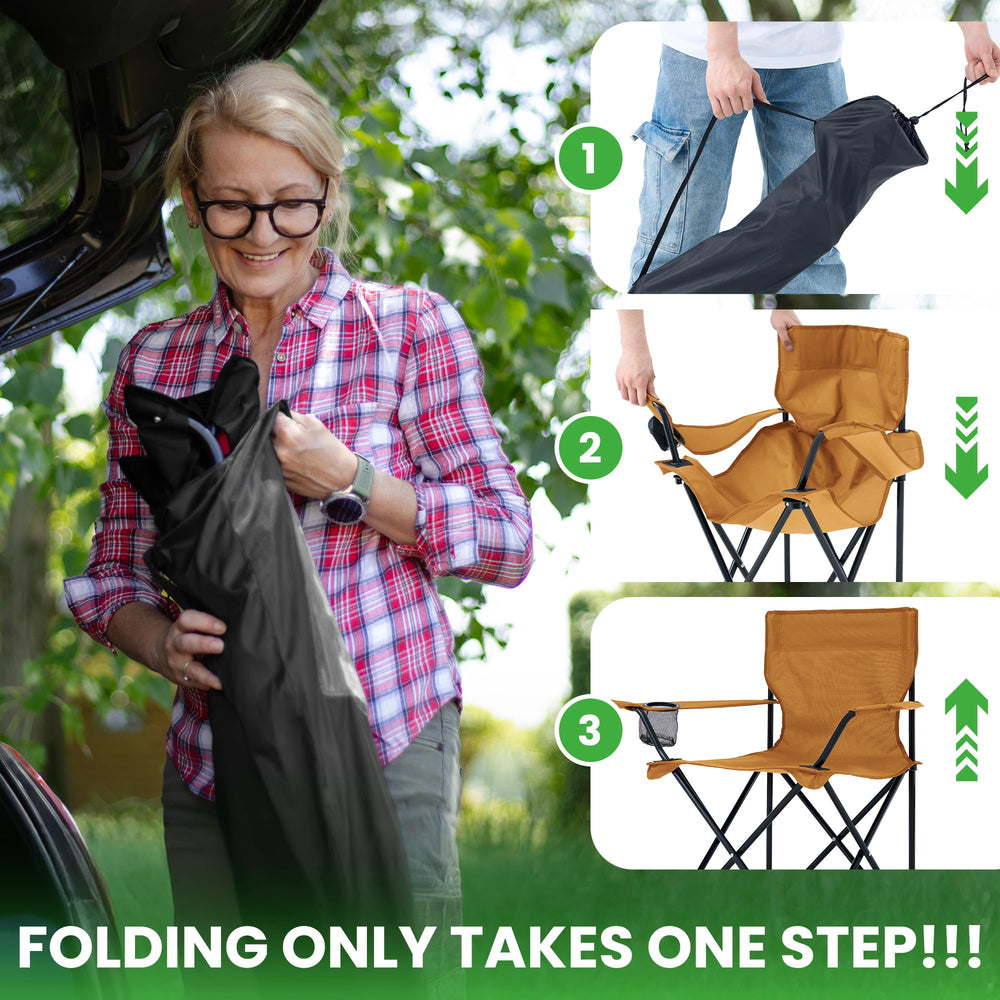 Canpsky X-structure frame provides stability on uneven terrain.