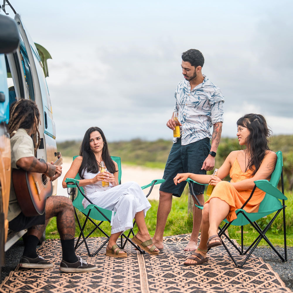 Canpsky compact folded blue chair fits in most trunks.