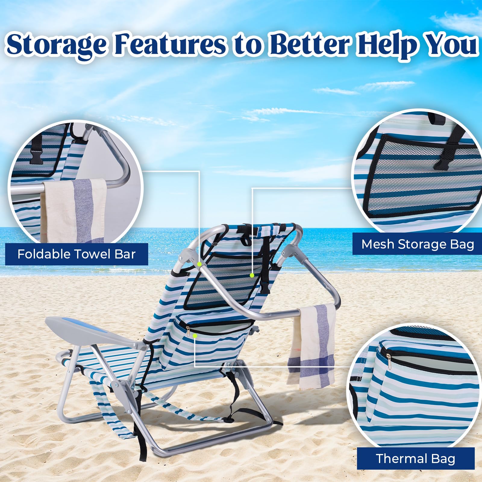 Canpsky backpack straps enable easy hands-free transport