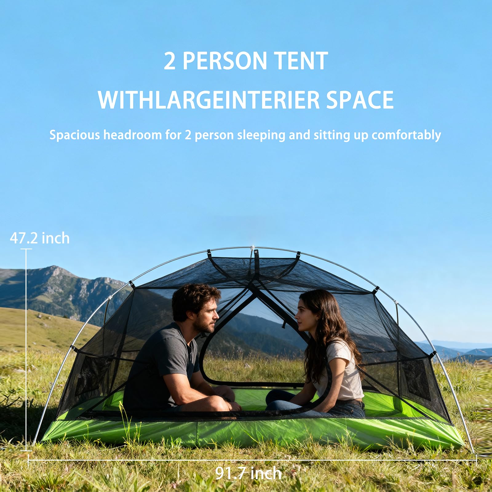 Cantuo aluminum frame provides sturdy support against wind