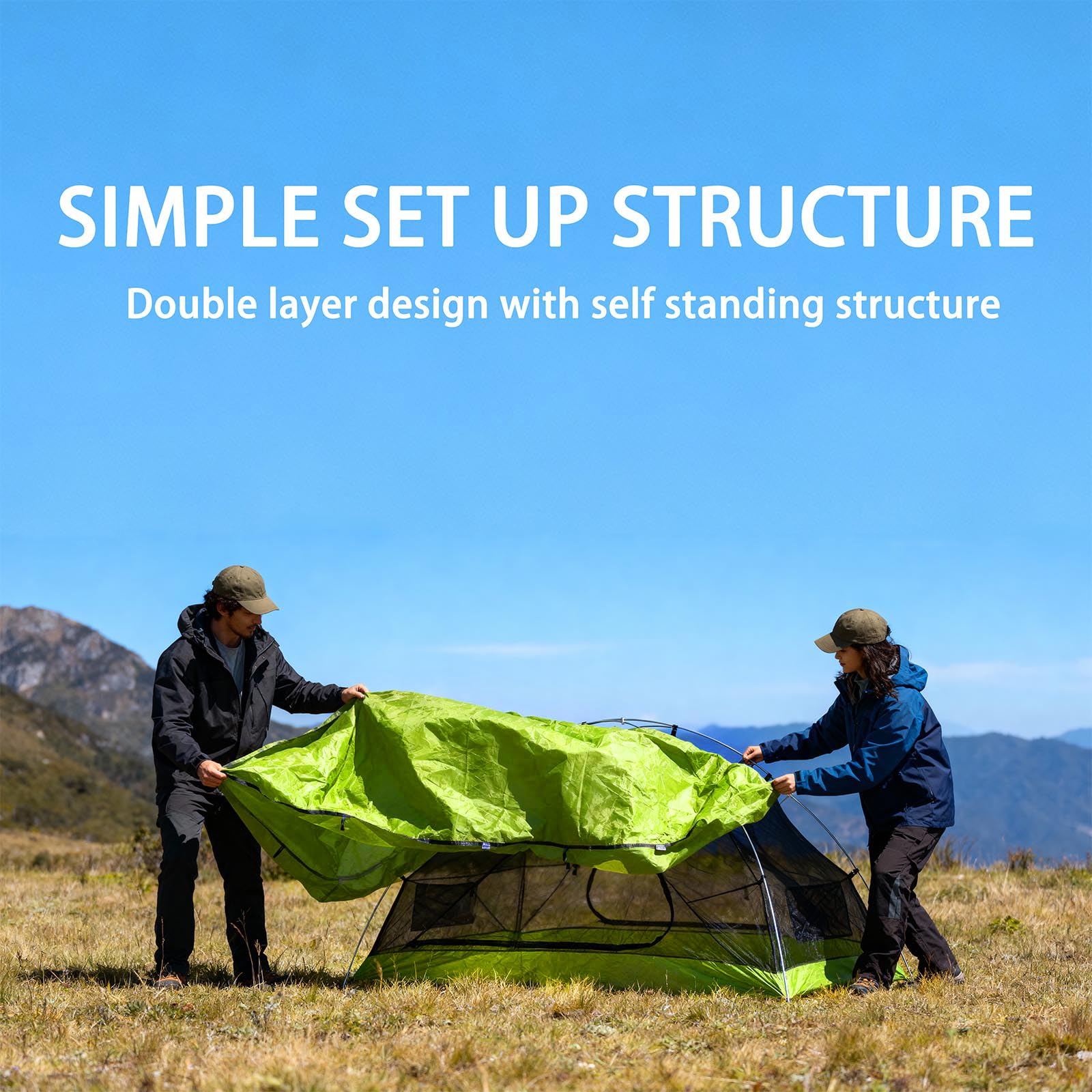 Cantuo foyer storage area demonstrates organized camping space for gear