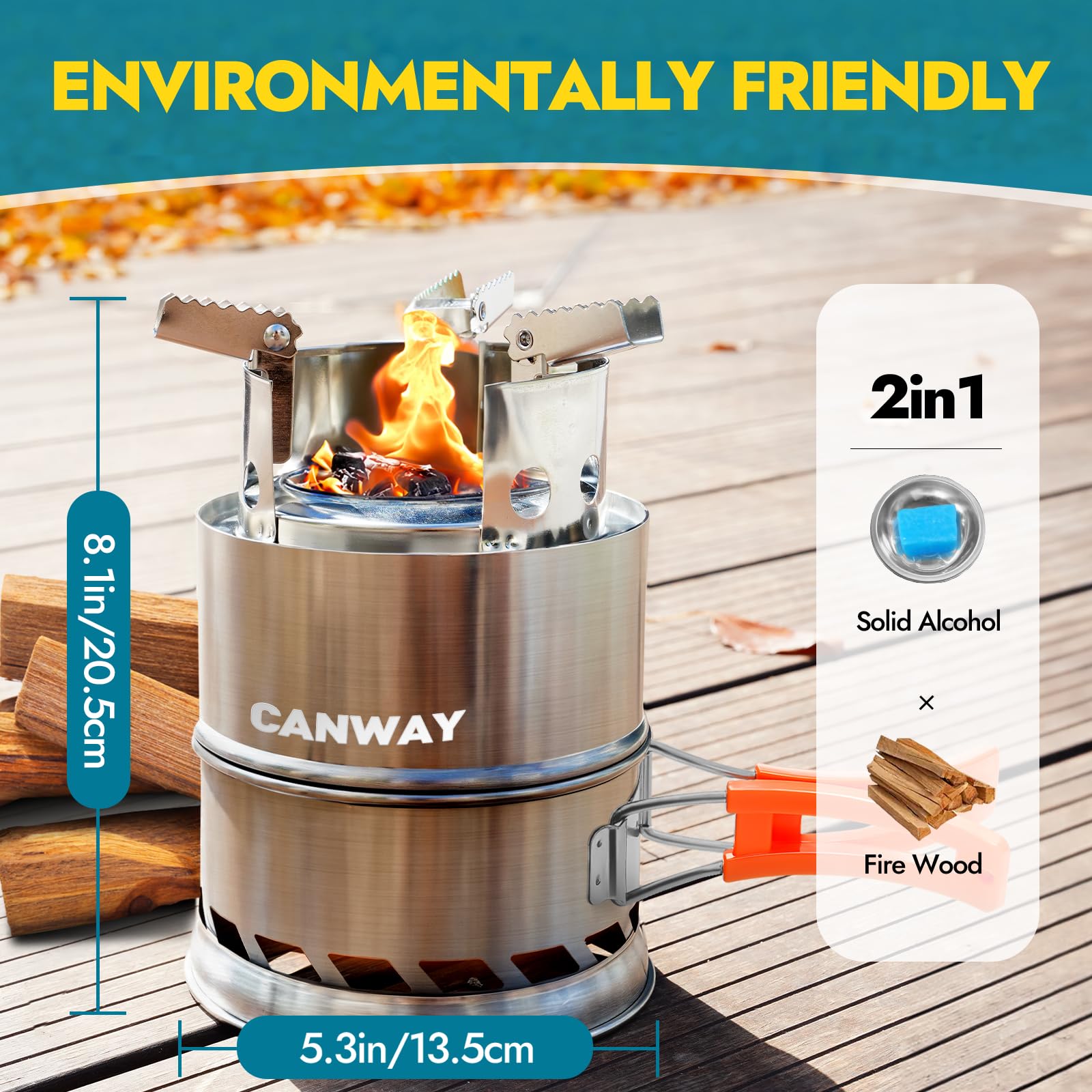 CANWAY camping stove-accessories-package includes grill grid, tweezers, and blow pipe.