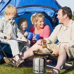 CANWAY camping stove setup-ready demonstrates quick ignition for on-trail meals.