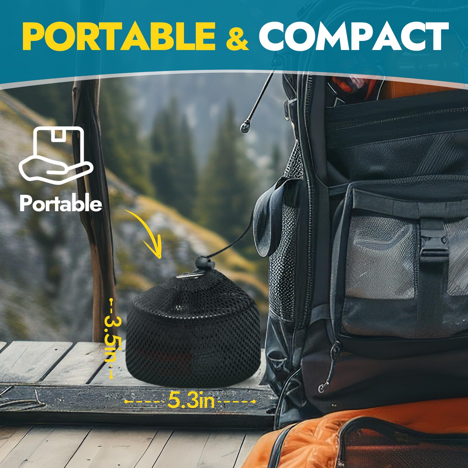 CANWAY camping stove storage-bag keeps components organized after hiking.