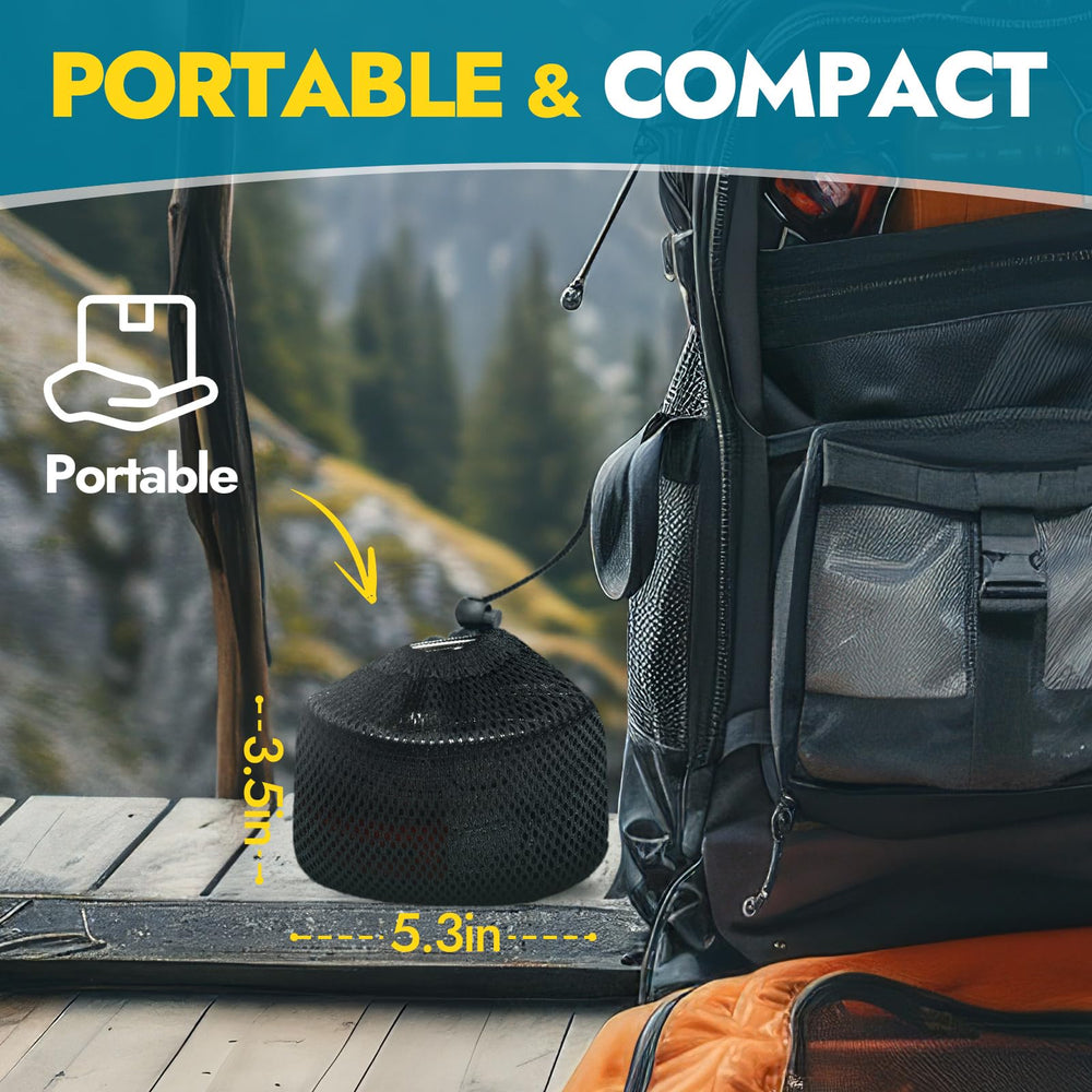 CANWAY camping stove storage-bag keeps components organized after hiking.