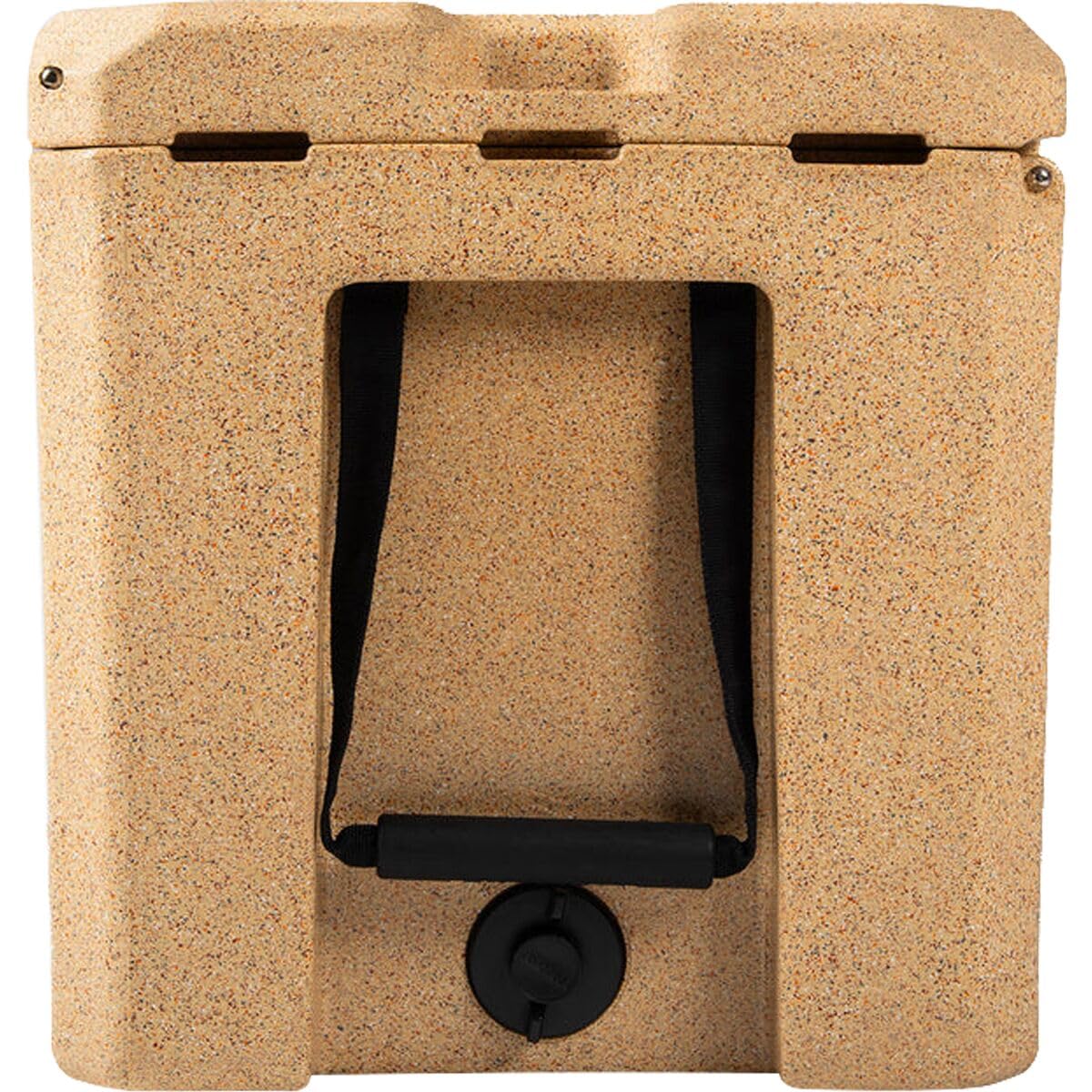 CANYON COOLERS Outfitter 55qt V2 Sandstone, soft touch latch for family-friendly operation.