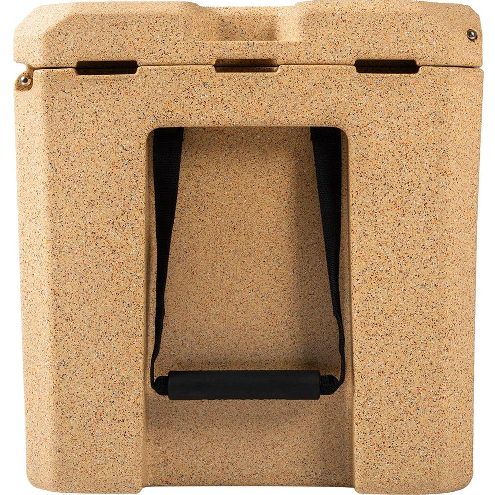 CANYON COOLERS Outfitter 55qt V2 Sandstone, 2-inch tie-down slots keep it secured.