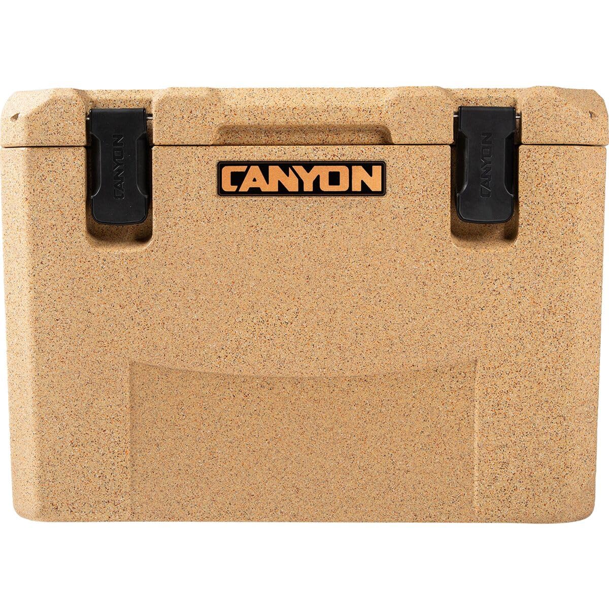 Canyon Outfitter V2 35qt sandstone drain plug with hose ready