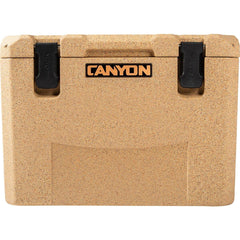 Canyon Outfitter V2 35qt sandstone drain plug with hose ready