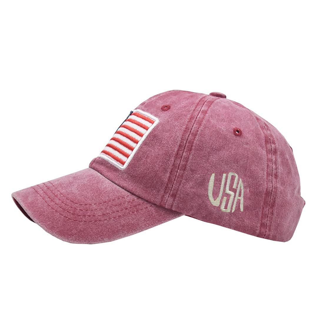 Back view showing adjustable strap on cap