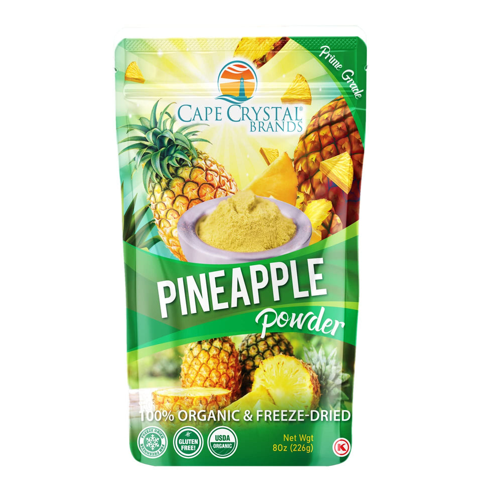 Cape Crystal pineapple powder 8oz bottle for baking and flavoring