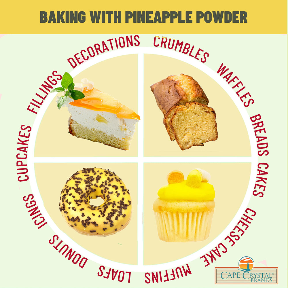 Cape Crystal 8-oz pineapple powder fits easy meal prep