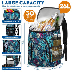 Capolo Cooler Backpack layout highlights multiple compartments for organized gear.