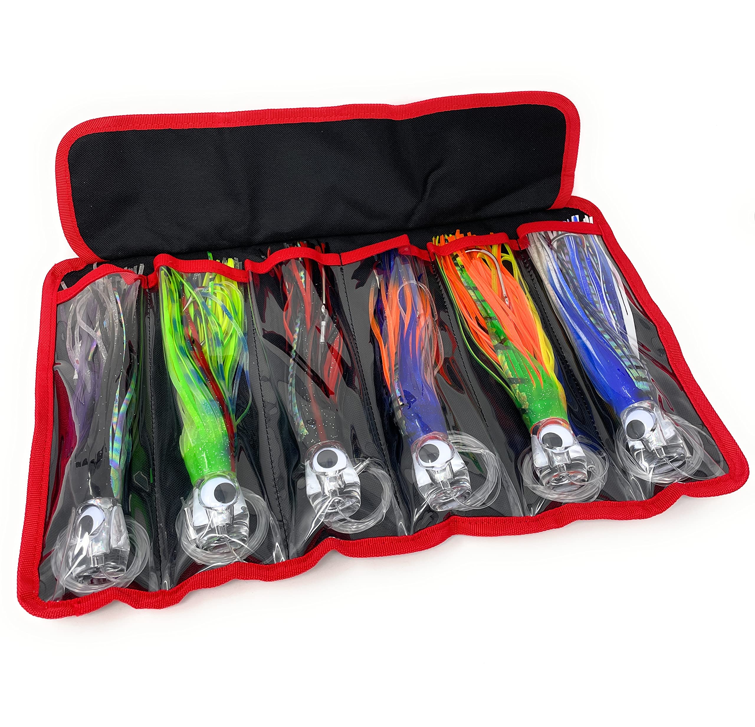 Capt Jay 9-inch trolling lure – 8-piece package, mixed colors