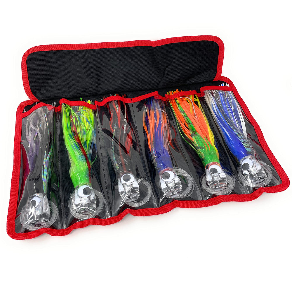 Capt Jay 9-inch trolling lure – 8-piece package, mixed colors