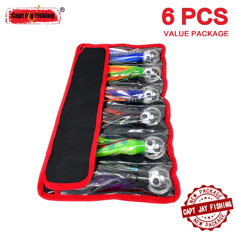 Capt Jay 9-inch trolling lure with vibrant paint finish