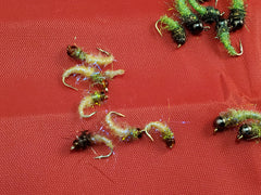 Capt. Ken's Ice Caddis Pupa close-up showing dubbing texture