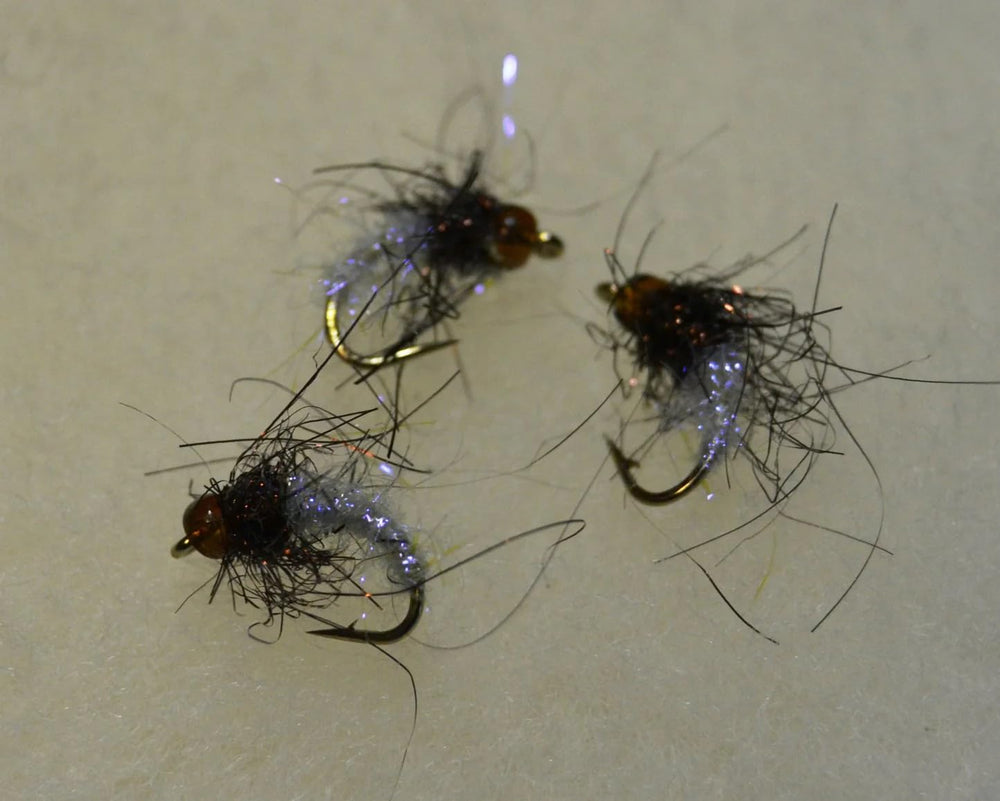 Capt. Ken's standard caddis beads in three colors and sizes