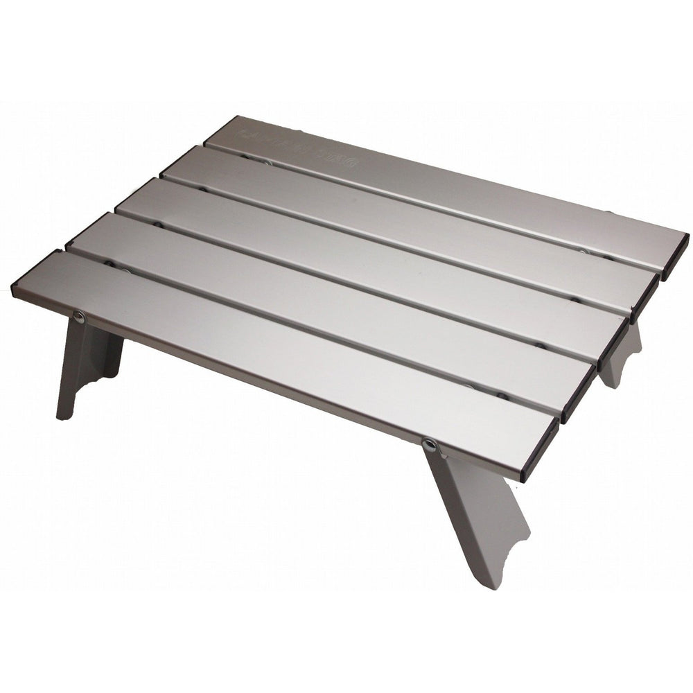 CAPTAIN STAG M-3713 top view shows portable foldable camping table