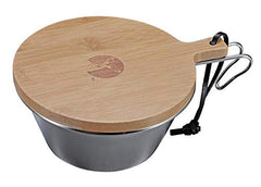 Captain Stag bamboo lid highlighting durable, versatile lid and cutting board use.