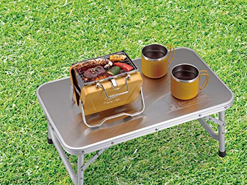 Captain Stag Monte UG-80 lightweight aluminum legs for portability.