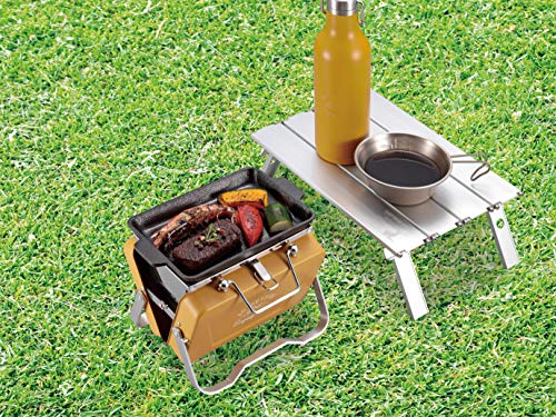 Captain Stag Monte UG-80 table-top use, ideal for balcony cooking.