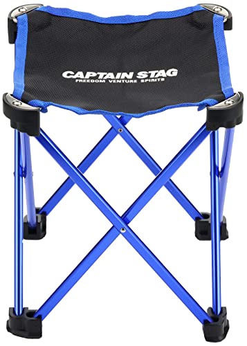 Captain Stag Trekker UC-1562 blue chair with storage bag, travel ready