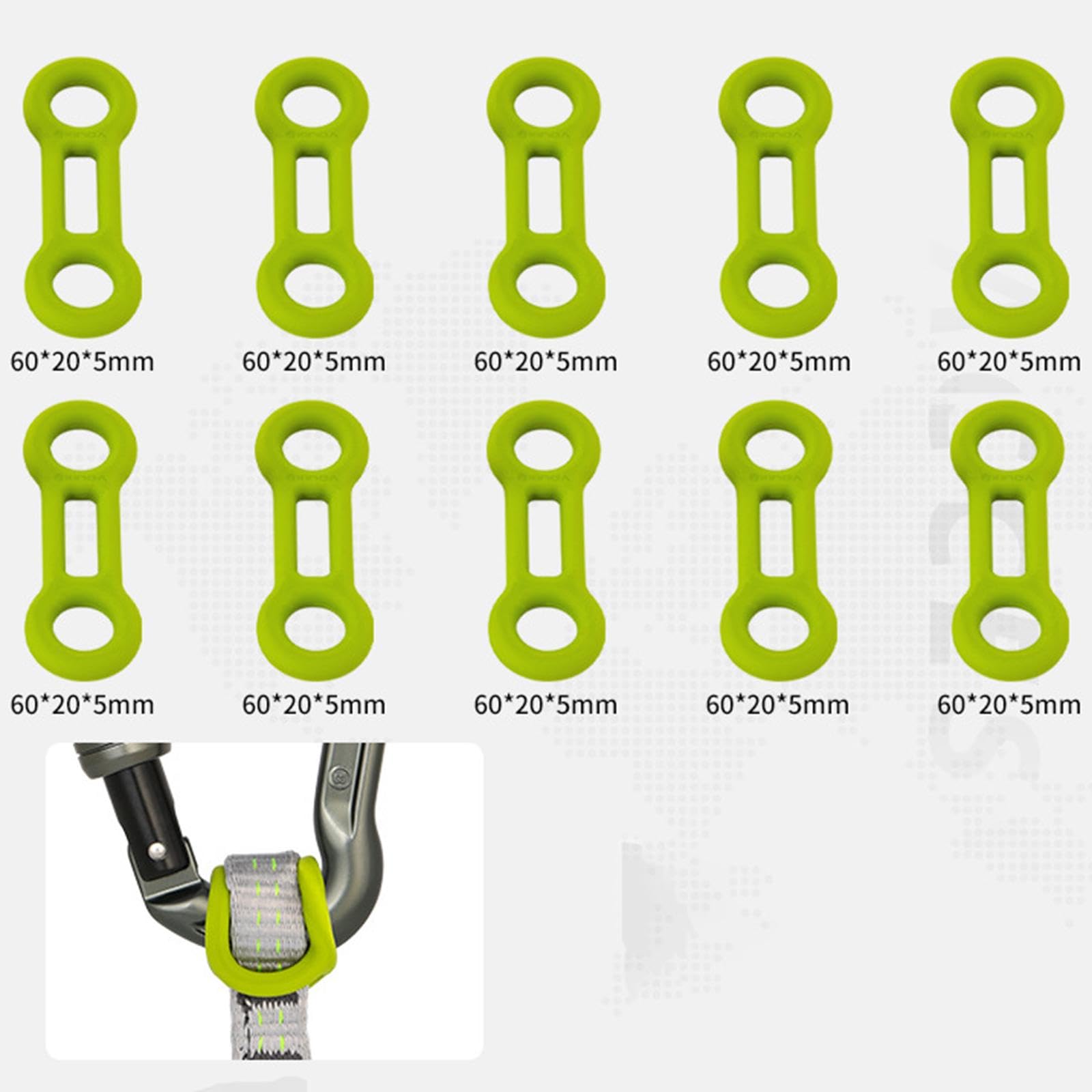 CAQYPVH compact rigging tool measures 6x2x0.5 cm for quick installation