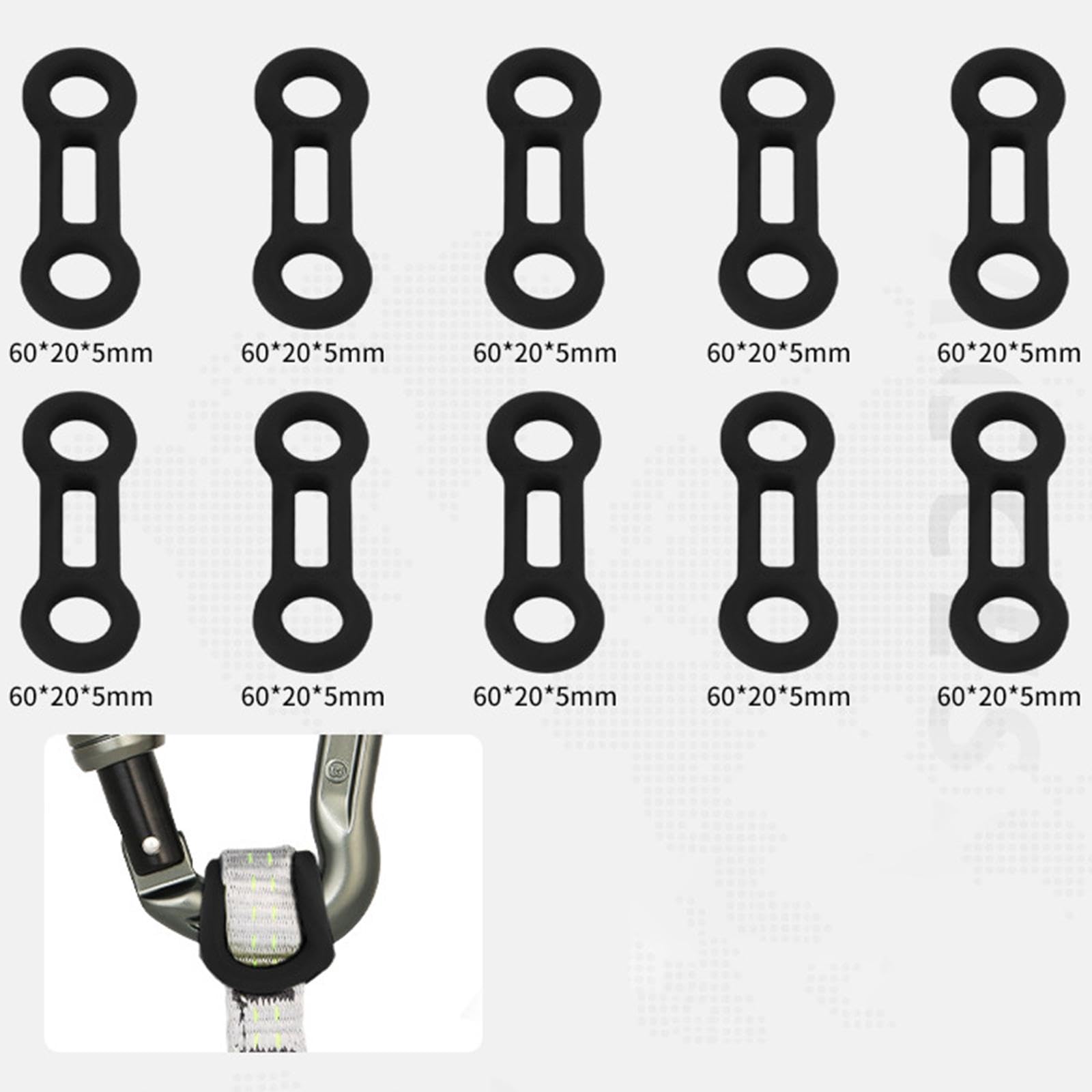 CAQYPVH outdoor climbing equipment detail highlights lightweight silicone construction