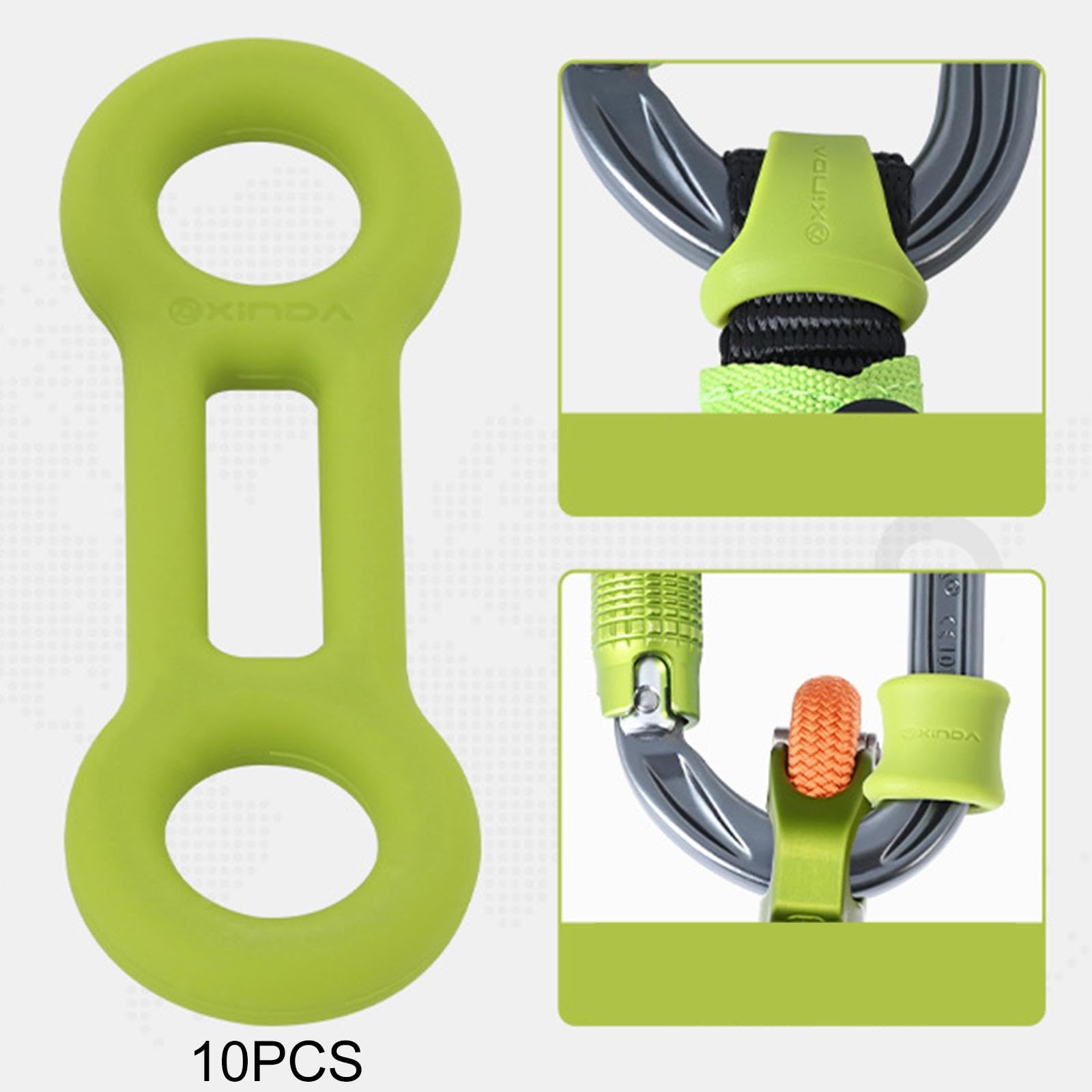 CAQYPVH pack of 10 locking rings for team climbing and sharing gear