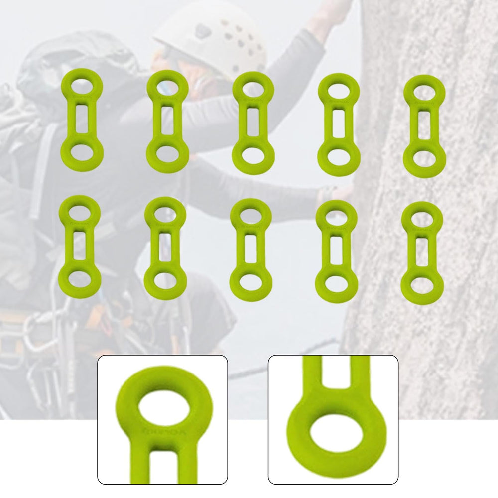 CAQYPVH ten silicone locking rings for versatile climbing rope configurations