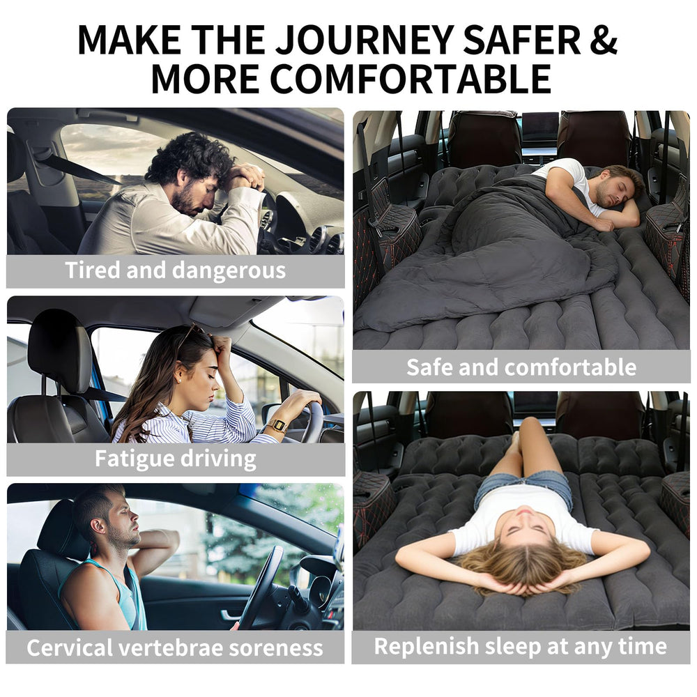 Ideal for road trips and guest room use with car mattress