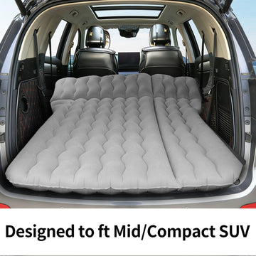 SUV-Grey car air mattress ideal for all-season travel and guest room use