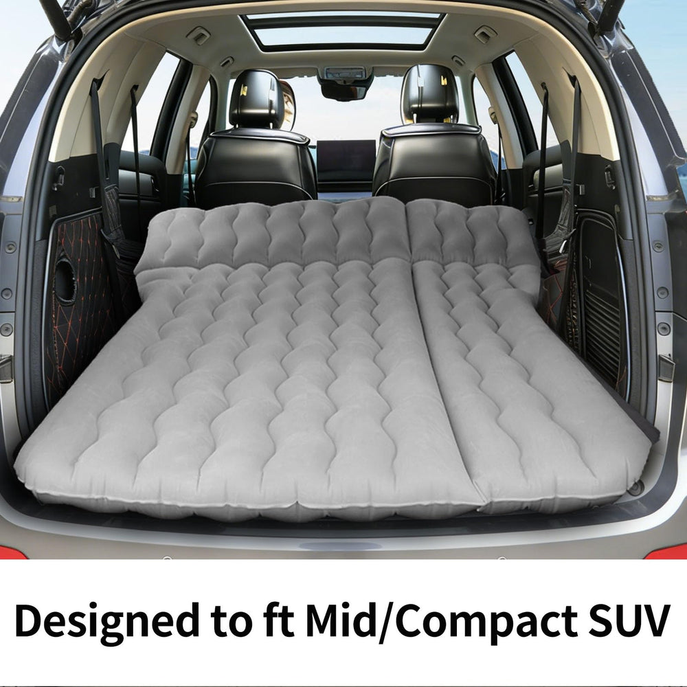 SUV-Grey car air mattress ideal for all-season travel and guest room use