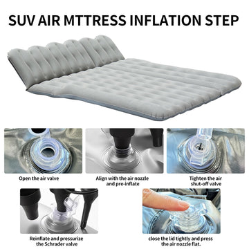 SUV-Grey car air mattress waterproof and wipe-clean surface for easy care