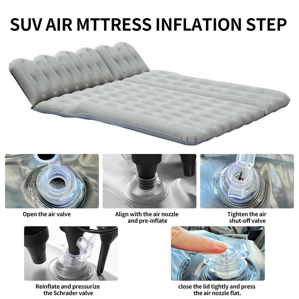 SUV-Grey car air mattress waterproof and wipe-clean surface for easy care
