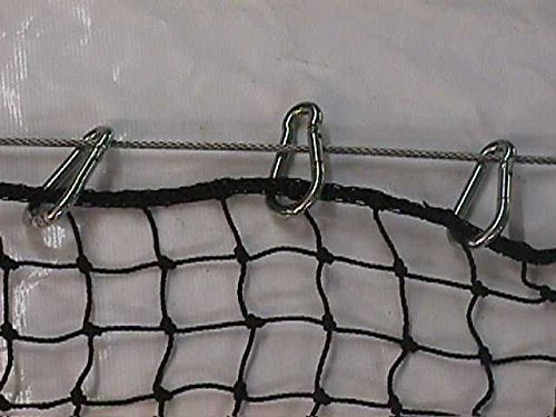 Carabiner Zinc Snap Clips 1/4 inch for outdoor use, durable steel and versatile binding.