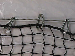 Carabiner Zinc Snap Clips 1/4 inch for outdoor use, durable steel and versatile binding.