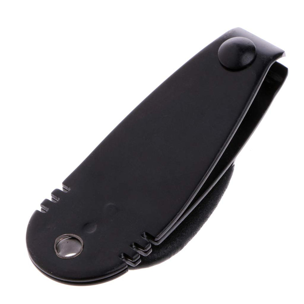 Caralin 3-in-1 fly fishing line nipper - black finish close-up