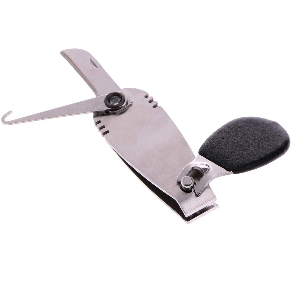 Caralin 3-in-1 fly fishing line nipper - black finish view
