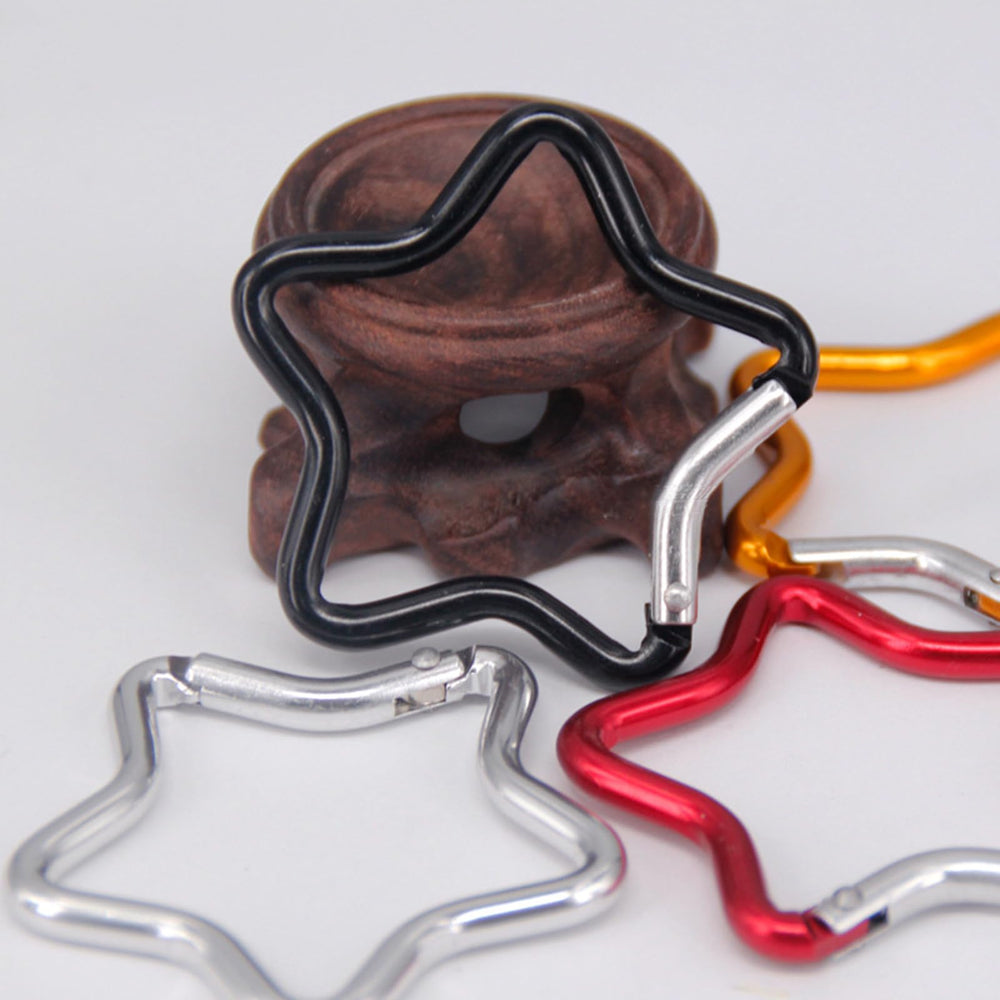 Caralin star shaped clip adds organization to backpacks and bags