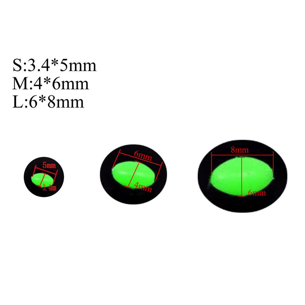 Caralin glow-in-dark fishing beads emit light for easier night casting.