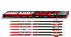 Carbon Express Maxima Red SD six-pack arrows ready for precise practice.