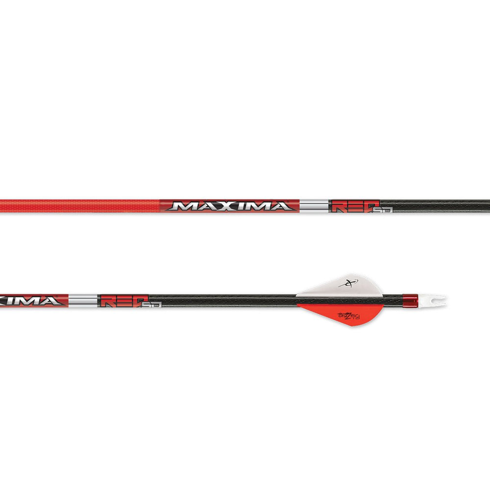 Carbon Express Maxima Red SD side-profile highlighting compact small-diameter for penetration.