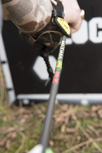2-inch fletching on Carbon Express Maxima XRZ 250 arrows ensures stabilizing flight.