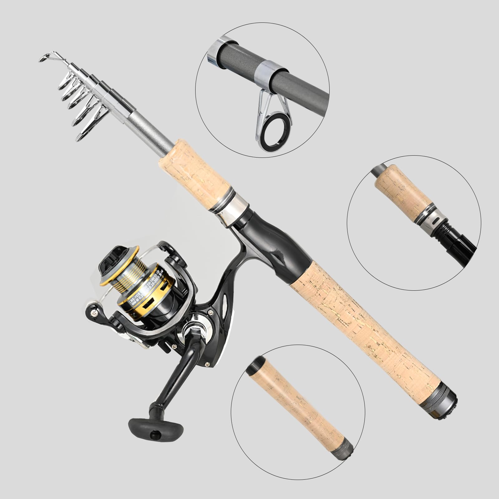 Carbon fiber fishing rod