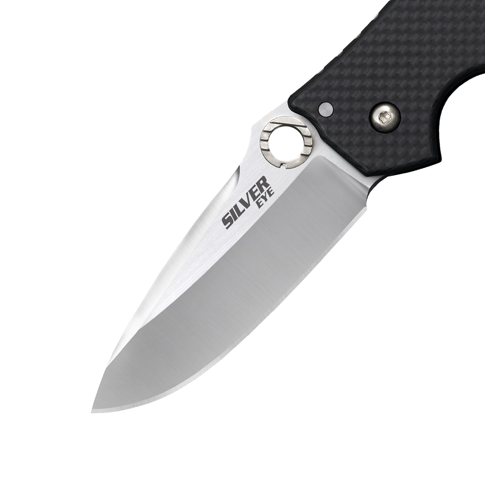 Carbon fiber handle on Silver Eye Elite
