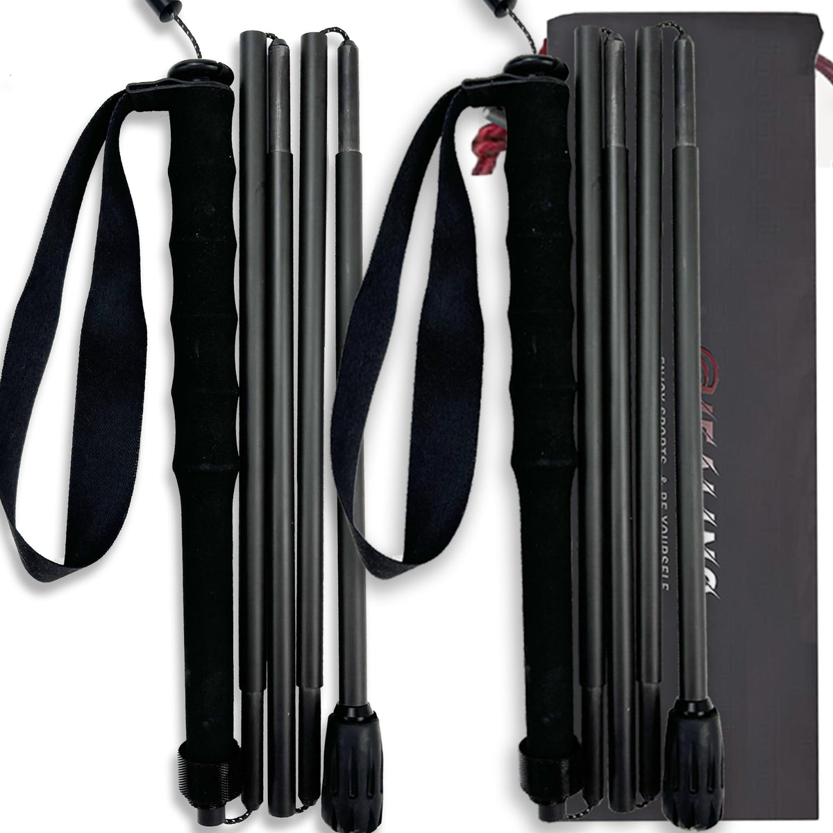 Carbon Fiber Trekking Poles ready for quick setup and steady support