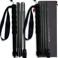 Carbon Fiber Trekking Poles ready for quick setup and steady support